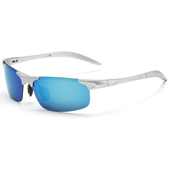 Sport Sunglasses Men 2016 Polarized Outdoor Sunglasses Brand Designer Driving Fishing Golfing Lunettes De Soleil Homme WD8188-06(Blue)