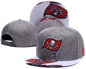 Fashion Sports Tampa Bay Buccaneers Men's NFL Football Snapback Caps Women's Hats Cool Girls Bone Adjustable Simple Summer Grey - intl