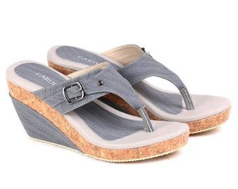 Garucci Sepatu Wedges Wanita - Sintetis Gma 5091 Grey