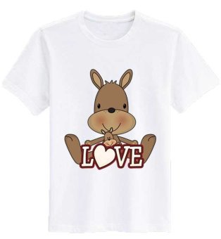 Sz Graphics T Shirt Wanita/Kaos Wanita Love Brown /T Shirt Fashion T Shirt Kaos Wanita Kaos Wanita - Putih