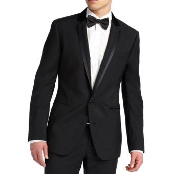 Gallery Fashion - Satu stell jas elegant pria black style | two button slim fit - 66