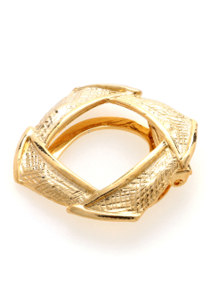 1901 Jewelry Square Brooch 1426 - Bros Wanita - Gold