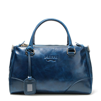 PASTE New 2016 Women Genuine Leather Tote Bag Luxury Handbags Ladies Messenger Bags Fashion Shoulder Bag Designer Handbag Oil Wax Crossbody For Women Famous Brands (Blue) - intl