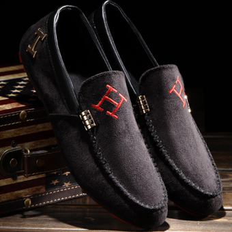 ZUNCLE Men's Fashion Casual Flat Shoes (Black) - Intl