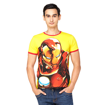 Marvel Iron Man T-Shirt Short Sleeve Yellow