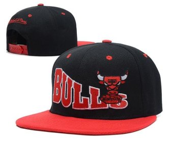 Men's Hats Fashion Snapback Chicago Bulls NBA Women's Basketball Sports Caps Nice Bboy Hip Hop Hat All Code Beat-Boy Black - intl