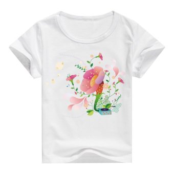 DMDM PIG Short Sleeve T-Shirts For Gils Kids Clothes DP0085 