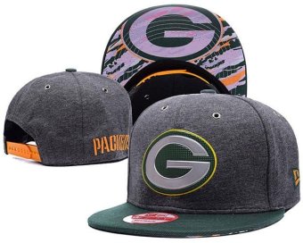 Women's Snapback Hats NFL Fashion Men's Sports Caps Green Bay Packers Boys Ladies Hat Exquisite Hip Hop Adjustable Grey - intl