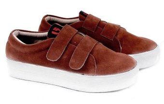 Garucci GDC 7156 Sepatu Casual Sneaker/ Kets Wanita (Coklat)
