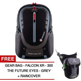 Gear Bag - Cyborg X23 Backpack - Black Grey + Raincover + FREE Falcon X-300 The Future Eyes - Grey
