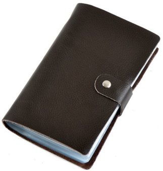 BRIGGS Brand 100% Genuine leather Business Card Holder C-90 (Black)