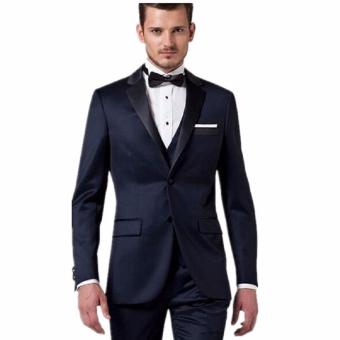jas pria formal navy two button
