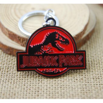 1pcs Movie Key Chain Jurassic Park Keychain Men Gift Key Chain Key Holder - intl
