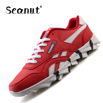 Seanut Men's Blade Sport Shoes Casual Running Shoes (Red) - intl