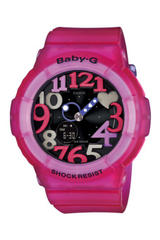 Casio Baby-G Women's PINK Resin Strap Watch BGA-131-4B4