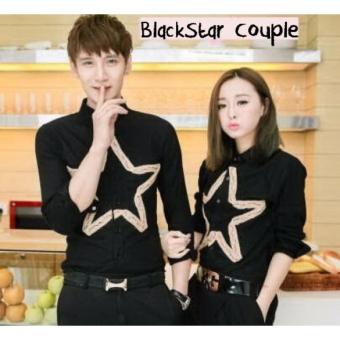 Distributor Kemeja Couple - Baju Couple Online - Kemeja Couple BlackStar