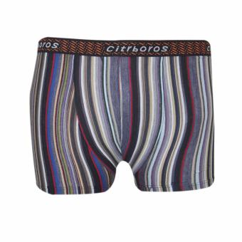 EELIC CDP-22674 -COKLAT Celana Dalam Pria Boxer Stripe Rainbow Sexy