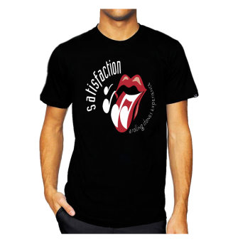 11gfn T-Shirt Rolling Stones - Hitam