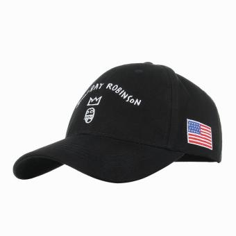 GEMVIE Unisex Men's Casual Cotton Baseball Caps Sunhat Crown Printed Hip Hop Snapback Caps (Black) - intl