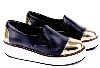 Garucci GOK 5136 Sepatu Casual Sneaker/ Kets Wanita (Hitam Kombinasi)