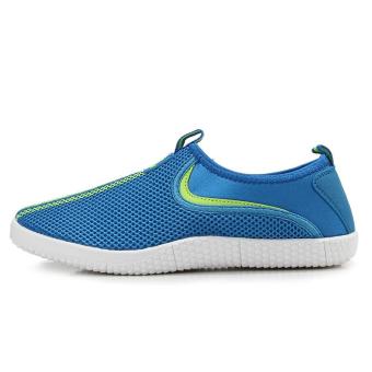 KDG couple casual shoes, mesh breathable shoes, a pedal lazy shoes, mesh shoes, hiking shoes (sky blue) - intl