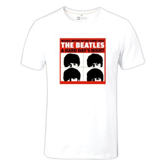 Cosplay Men's The Beatles A Hard Day's Night T-Shirt (White)