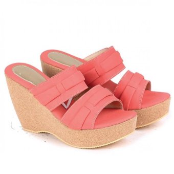 Garucci Sepatu Wedges Wanita - Sintetis GRR 5063 Pink