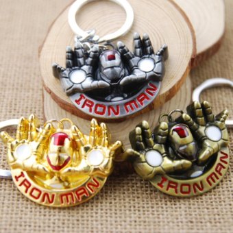 3pcs Movie Key Chain Iron Man Keychain Men Gift Key Chain Key Holder - intl