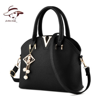 2016 famous brand women bag woman leather handbag messenger bags crocodile shell shoulder bag brand pendant crossbody tote bags - intl