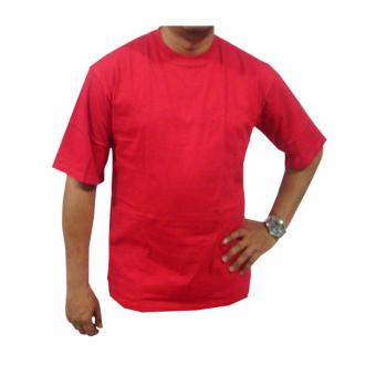 Bursa Kaos Polos - Kaos Polos Big Size Lengan Pendek - 3L - Merah