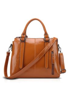 European and American Style Fashion Top-Handle Bag-1001- Brown