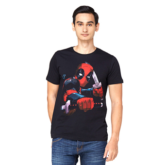 Marvel Deadpool -Men Icon T-Shirt-Putih