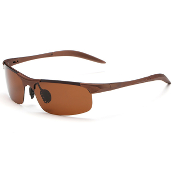 Sport Sunglasses Men 2016 Polarized Outdoor Sunglasses Brand Designer Driving Fishing Golfing Lunettes De Soleil Homme WD8188-02(Brown)