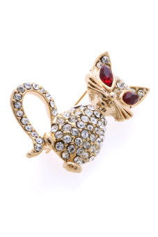 1901 Jewelry Mouse Brooch 2250 - Bros Wanita - Emas