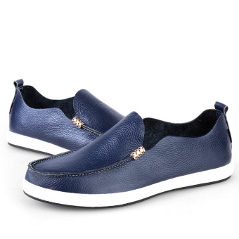 Summer Causal Shoes Men Loafers Genuine Leather Moccasins Men Driving Shoes High Quality Flats For Man size 38-44 - Intl