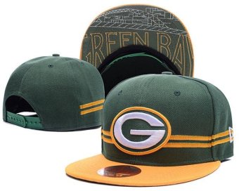 Men's Sports Caps Green Bay Packers Women's Snapback Hats NFL Fashion Fashionable Beat-Boy Hip Hop Sports Hip Hop Beat-Boy Green - intl