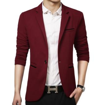 Gallery Fashion - Jas blazer casual keren | single button warna merah marun - 96