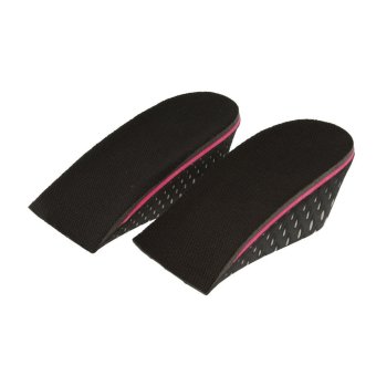 BolehDeals BolehDeals 1 Pair Unisex Black EVA Height Increase Insoles Pads Cushions 5cm