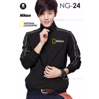 Jas Premium - Jacket Black Sporty Nikon National Geographic NG-24 - Hitam