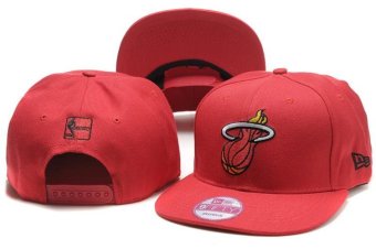 Fashion Miami Heat NBA Men's Basketball Sports Hats Women's Snapback Caps Sports Ladies New Style Bone Hip Hop Sun Red - intl