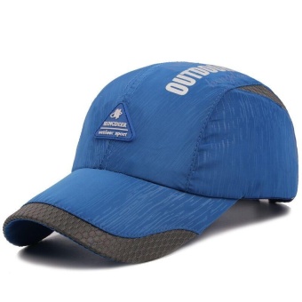 Ocean New Fashion Men Outdoors Caps Han edition Unisex Sun hat Ventilation Baseball cap Quick drying(Blue) - intl