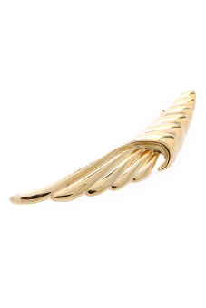 1901 Jewelry Feather Brooch 2228 - Bros Wanita - Gold