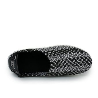 Hand woven shoes Muffin Cradle shoes Women's Shoes,Black - intl