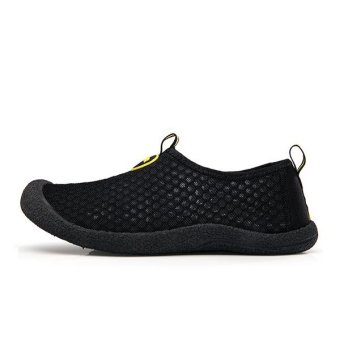 Mens Net Surface Sandals Summer Breathable Shoes Casual Mens Air Mesh Sandals Summer Loafers Driving Shoes Non-slip Man Loafers Man Fashion Slip Ons(black) - intl