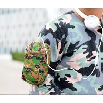 BILLY Tas Import Pria Lengan Lubang MP3 Headset Arm Bag Army Tactical Molle Tentara Jogging Sport Cowok