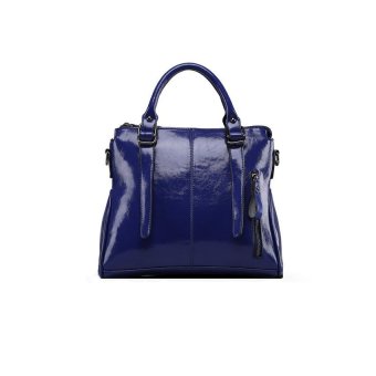 European and American Style Fashion Top-Handle Bag-1001-Blue - intl