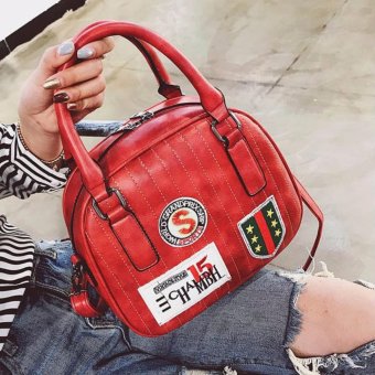 Tas Fashion Import - Hand Bag - High Quality - PU Leather - 1819 - Red