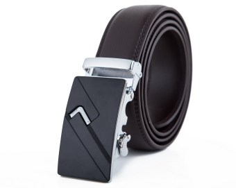 Business Man's Genuine Leather Belt MBT1625-2 Coffee - Intl