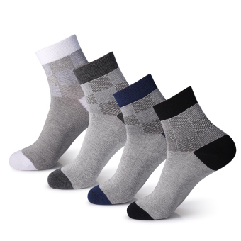 Habiter Men's Performance Crew Athletic Socks - Cushion Cotton socks Set of 4(Multicoloured)