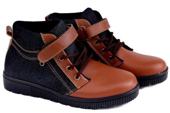 Garucci GDH 1224 Sepatu Casual Sneaker/ Kets Wanita (Biru Kombinasi)
